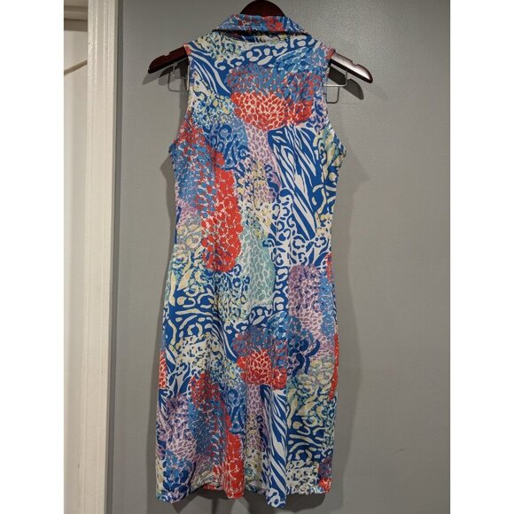 Tee2 Sea Sleeveless Dress Women's XS Comfort Beach Golf Travel Holiday Colorful - Picture 3 of 16